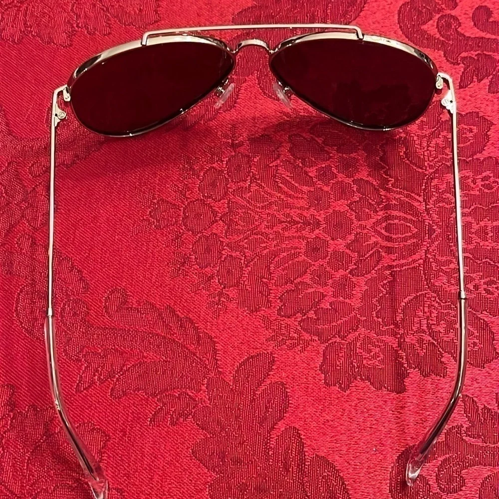 Brand New Floats Komodo Polarized Aviators Sunglasses Metal Silver Tone Frame